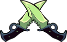 Dual Hunting Knives Willow Leaves.png