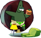 Patrick Star Lucky Clover.png