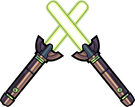 Asgardian Shoto Lightsabers Willow Leaves.png
