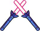 Asgardian Shoto Lightsabers Synthwave.png
