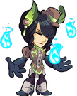 Madame Yumiko Willow Leaves.png